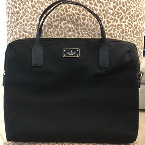 Kate Spade Blake Ave black nylon laptop bag